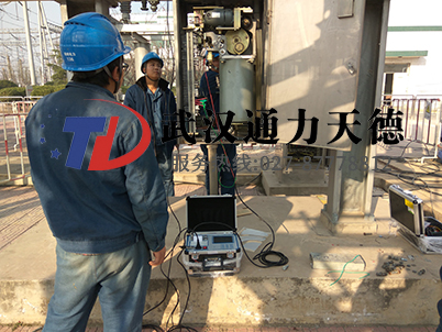 重庆九龙坡110KV变电站SF6开关机械特性测试仪现场