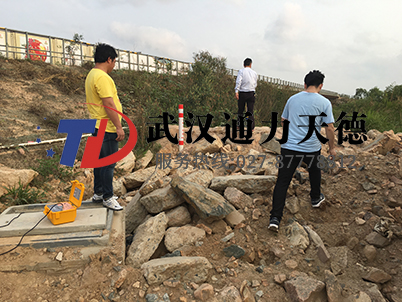 广东中山翠亨新区地下管线探测试仪试验现场