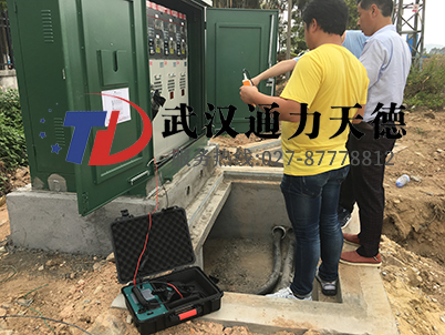 广东中山火炬开发区电缆识别仪现场