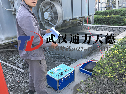 云南文山110KV化工厂主变介质损耗测试现场