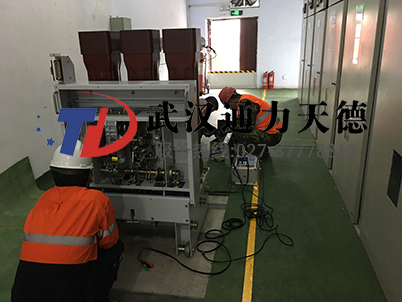 张家口华澳矿35KV高压开关机械特性测试仪现场