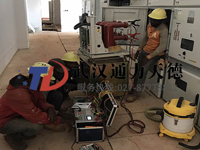 尼尔尼亚高压开关机械特性测试仪试验现场