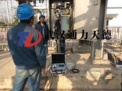 重庆九龙坡110KV变电站SF6开关机械特性测试仪现场