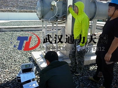 辽宁阜新华润风电场SF6气体微水测试现场