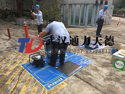 东莞供水公司智能直流高压发生器试验现场