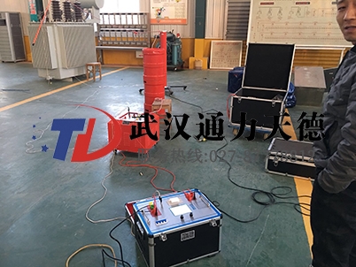 山东菏泽供电局串联谐振耐压试验现场